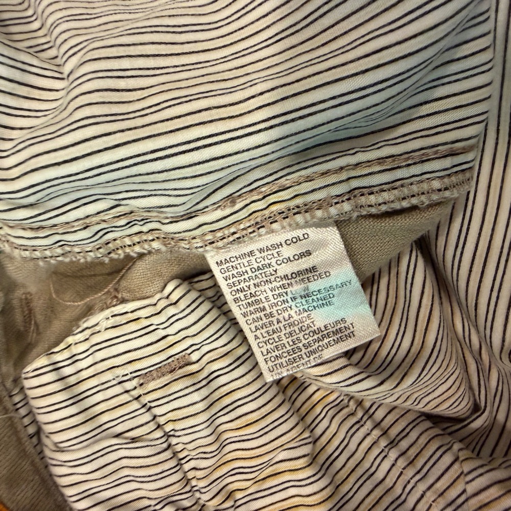 Tommy Bahama Paradise Nation Mens Khaki Tan 100% Linen Shorts Size 36 - Picture 4 of 8